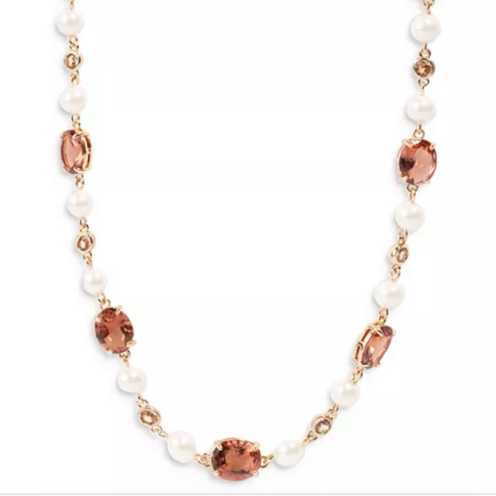 NWT Ralph Lauren - Stone & Pearl Toggle Necklace.